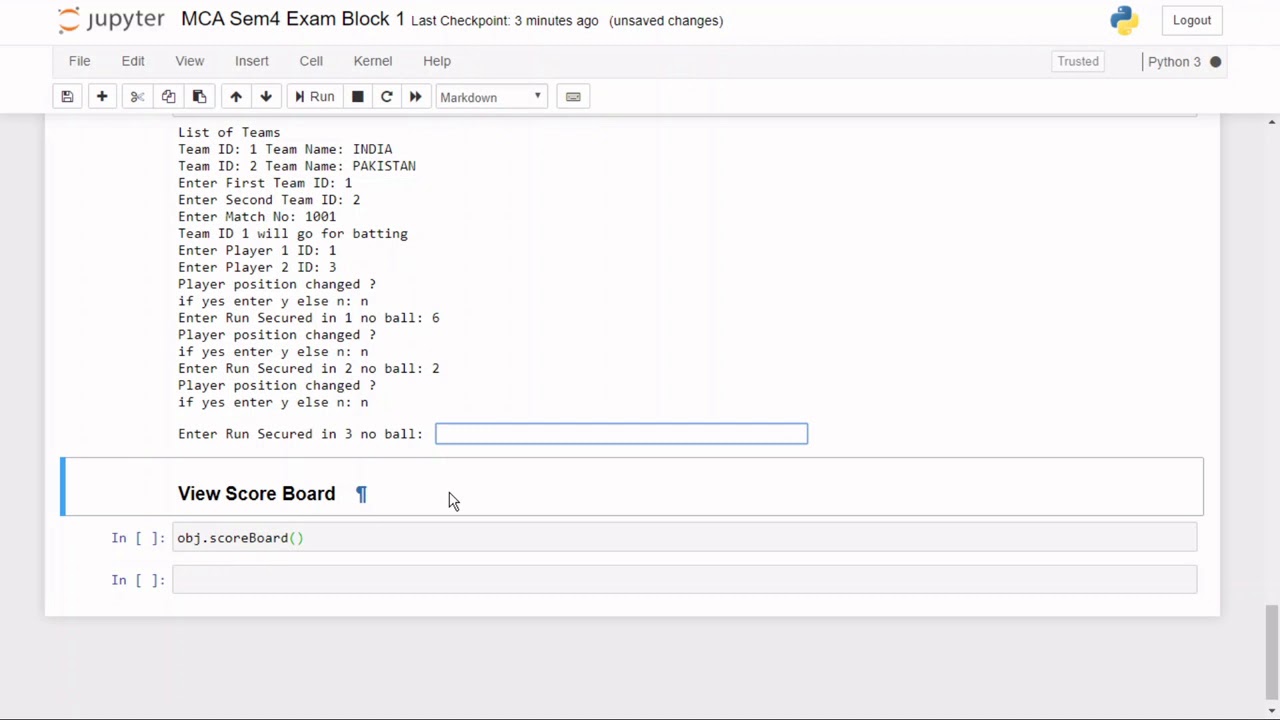 Cricket_Score_Board Using python - YouTube