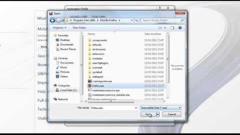 Adding Application Profiles in Silk Performer for Mozilla Firefox and Google Chrome