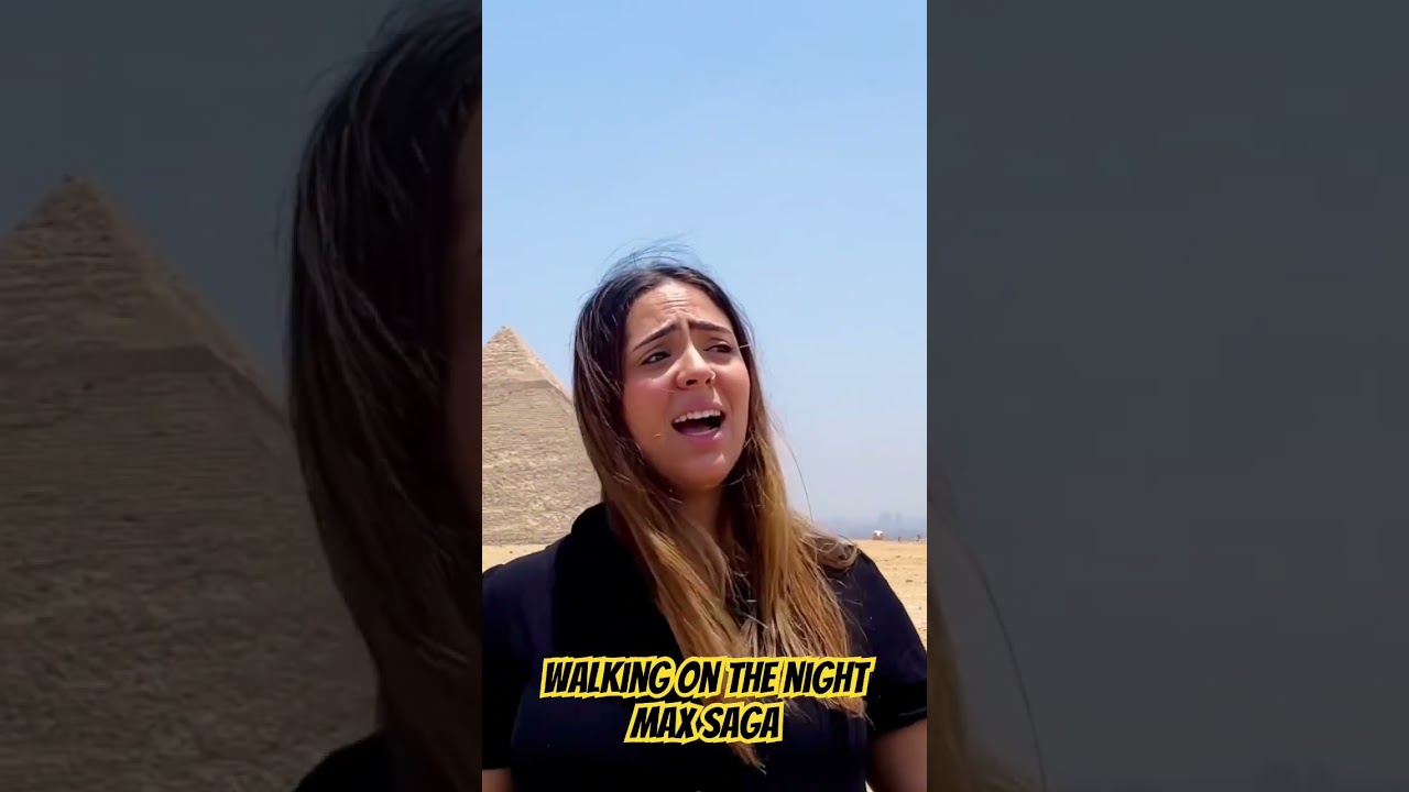 Donia Anis - Walking on the night. #music #doniaanis #maxsaga #pyramid #egypt