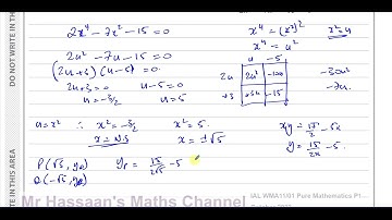 WMA11/01, (Edexcel), IAL, P1, October 2023, Q8, Quadratics, Simultaneous Equations