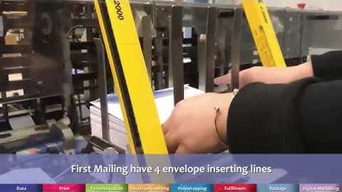 Envelope Inserting ¦ First Mailing