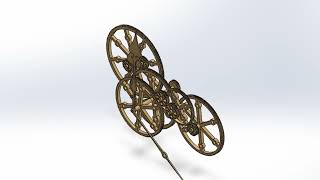 SOLIDWORKS MECHANICAL CLOCK: GEARS MOTION STUDY 1MIN 6X