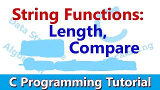 Lecture #52-How to compare two strings in C++/How to find length of string in C++