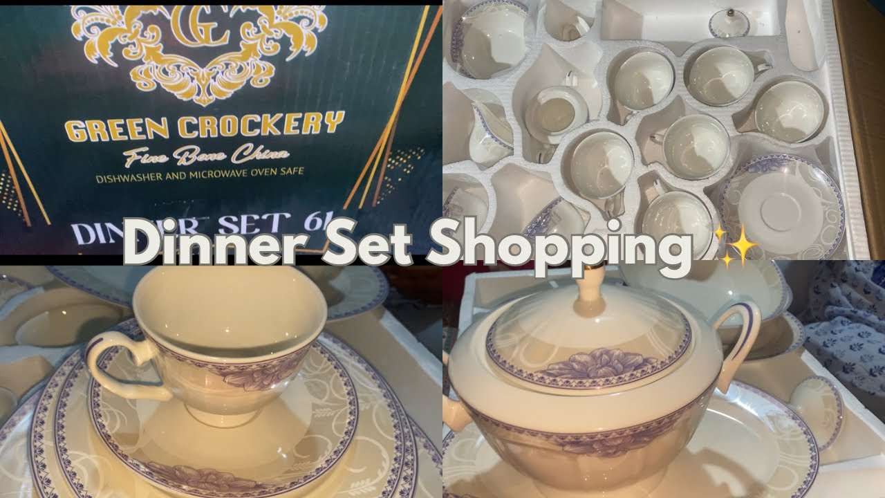 Bought a new dinner set ✨ | Shopping Haul🛍️ 