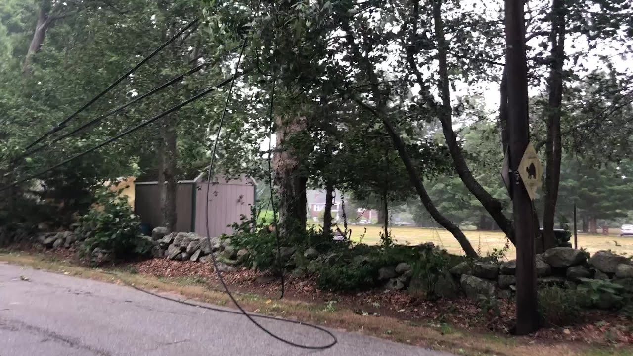 Video Now Downed Power Lines in Scituate YouTube