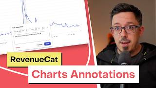 Annotations in RevenueCat Charts Net Worth