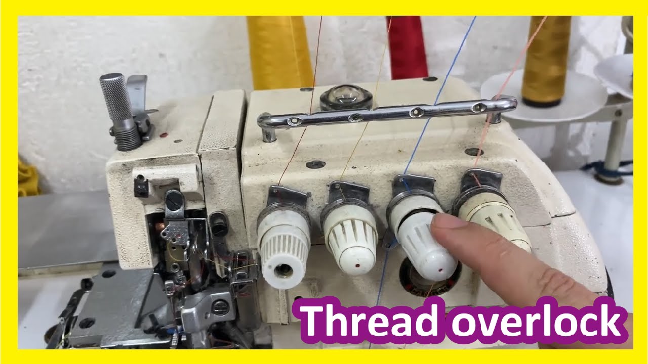 How to THREAD a 5-thread industrial overlock - YouTube