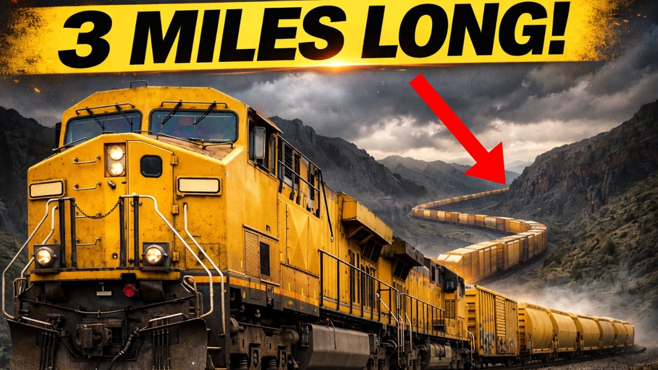 The INSANE Length of Modern Freight Trains (LONGER THAN YOU THINK)