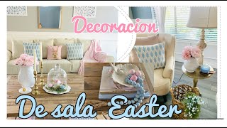 nueva decoracion de mi sala easter/ primavera ideas