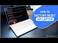 How to factory reset your HP laptop