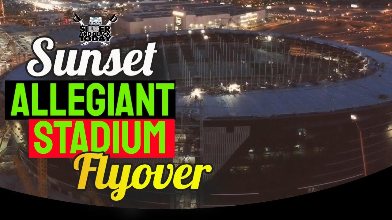 allegiant stadium las vegas sunset flyover of raiders las vegas raiders seating chart