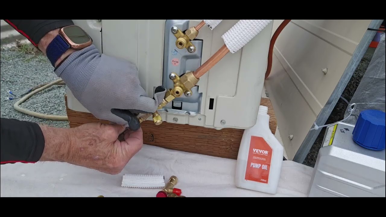 Мини-сплит, как снять золотник клапана под давлением и как заменить золотник клапана под давлением