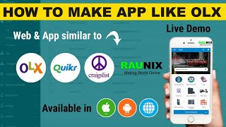 how to make app like olx | how to create app like olx | make app like olx | #olxclone #classifiedapp screenshot 1