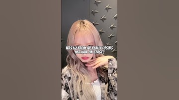 Was Liz from IVE really losing her hair on stage? #kpop #shorts #liz #ive