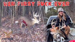 HER FIRST BUCK EVER (DEER HUNTING AT PIPELINE RIDGE)