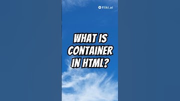 What is a Container in a Website?  #html5 #container #webdevelopment