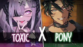 Nightcore ↬ Toxic X Pony [sped up | NV]