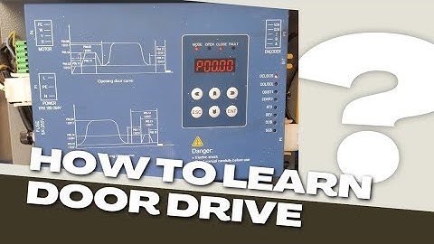 Elevator door controller learning | BG drive | johnson | sigma | BG drive learning