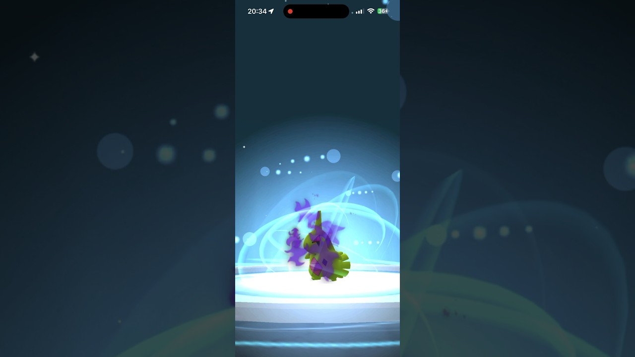 Shiny Shadow Larvitar evolution line in 