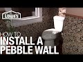 Install a Pebble Tile Accent Wall: Installation