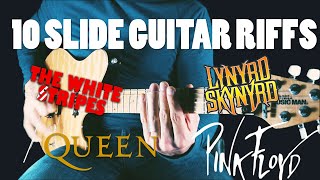 10 GREATEST Slide Guitar Riffs & Solos chords