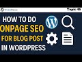 How to do On-Page SEO for Blog Post in WordPress 2026 | On Page SEO for Blog Post in Yoast SEO 2025