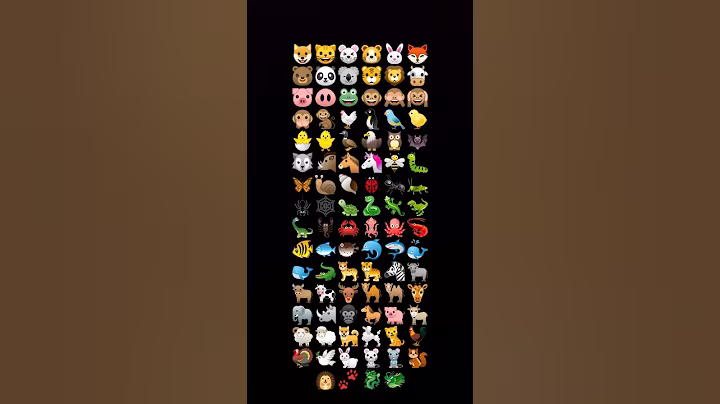 All of the animal emoji's