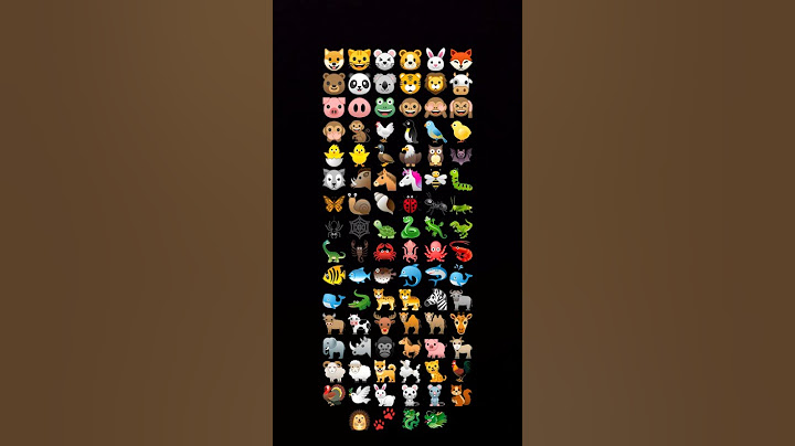 All of the animal emoji's