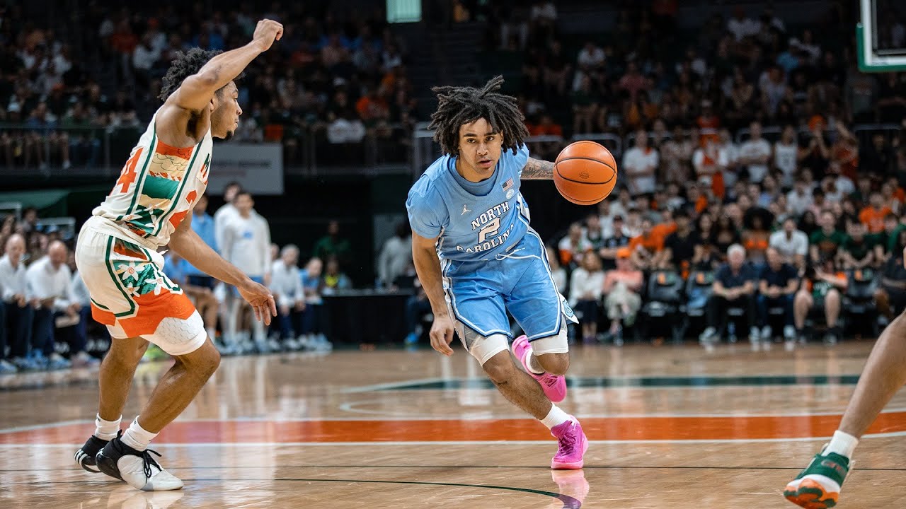 Video: No. 3 North Carolina Escapes Miami, 75-72 - Highlights