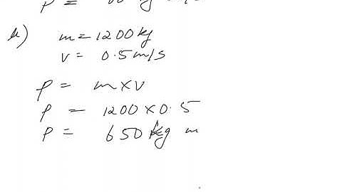 Calculate the momentum for a 0.1 kg rifle bullet traveling 200 m/s.||Physics video solution