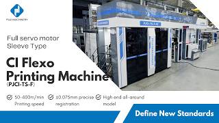 High Speed CI Flexo Printer | 400m/min, ±0.075mm Registration