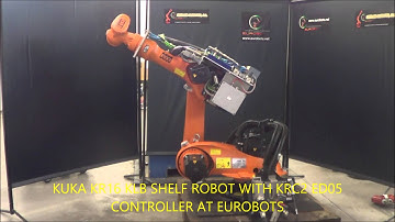 KUKA KR16 KLB SHELF ROBOT WITH KRC2 ED05 CONTROLLER AT EUROBOTS