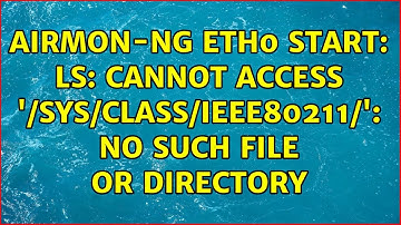 airmon-ng eth0 start: ls: cannot access 