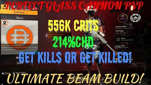 The Division 2 // GLASS CANNON IN THE DARKZONE?! //556K CRITS! PVE TO PVP TU9.1 GAMEPLAY MONTAGE!
