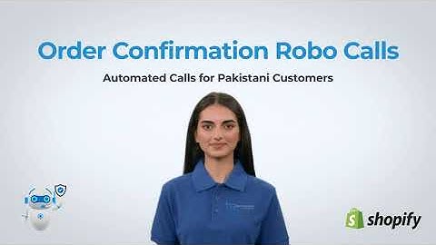 Order Confirmation Robo Call