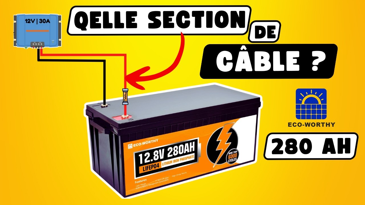 Installation Batterie Lithium ECO-WORTHY LiFePO4 280Ah ➡️ Camping-car, Van, Fourgon aménagé