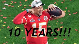 PATRICK MAHOMES SIGNS MASSIVE 10 YEAR EXTENSION WITH THE CHIEFS!!!