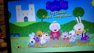 dvd menu walktrough peppa pig the queen a royal compilation UK DVD 2012