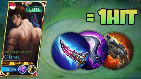 CHOU BEST 1HIT BUILD IN SOLO RANK 2023