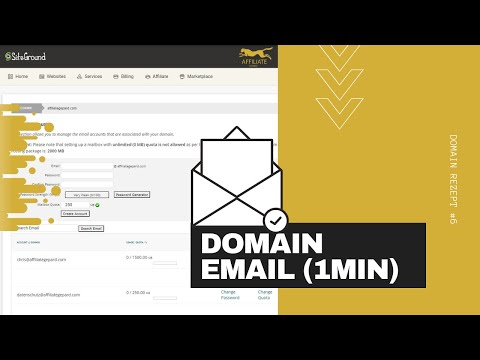 Eigene Domain Email Adresse in 1 Minute (Siteground) ? Domain Rezept #6