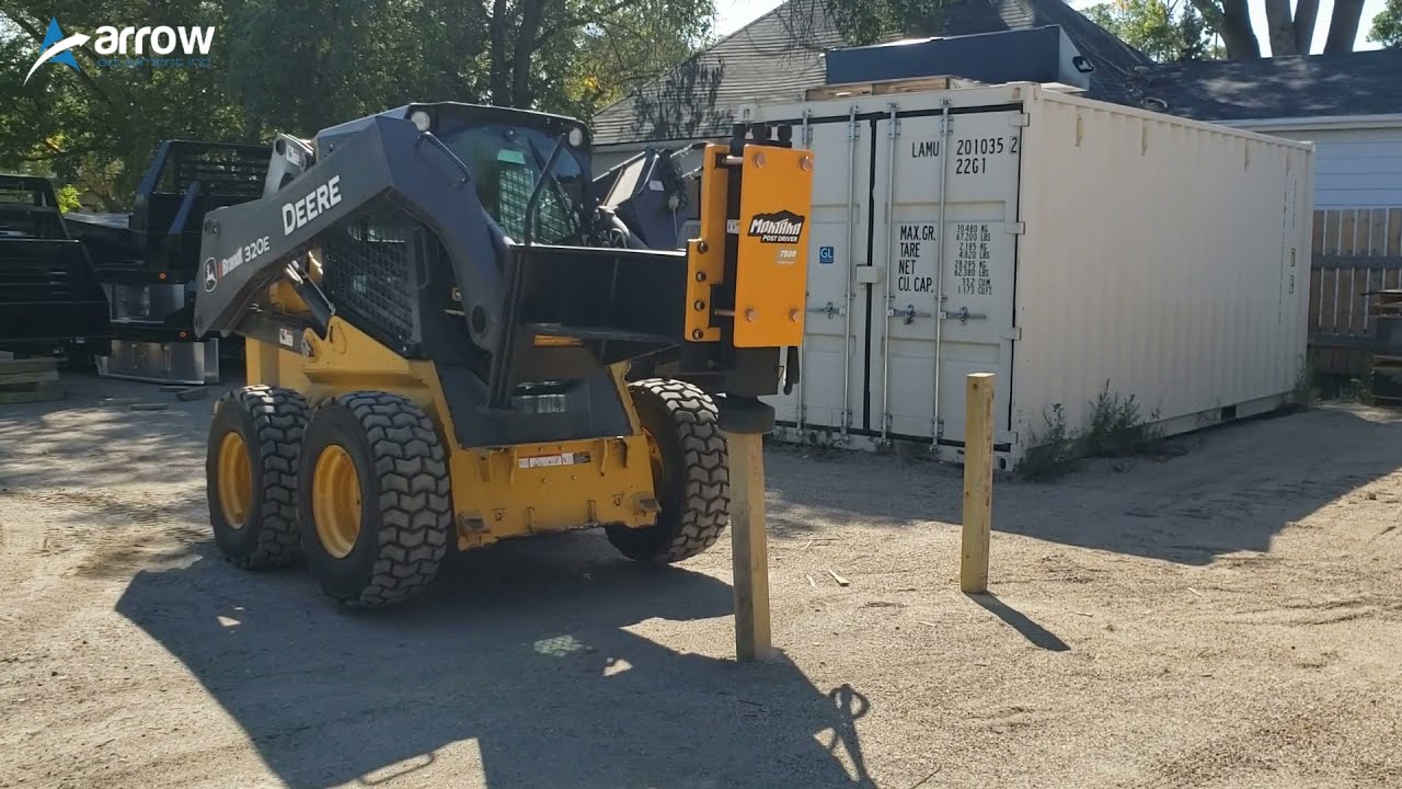 The 750R Montana Post Driver at Arrow Equipment YouTube
