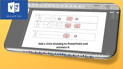 How to add a Microsoft Visio drawing to PowerPoint and animate it