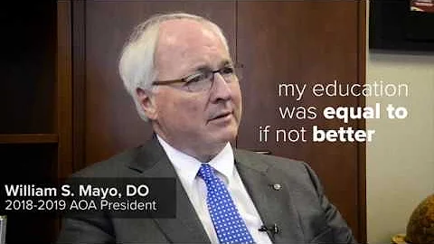 How William S. Mayo, DO, AOA President 2018-2019, ...