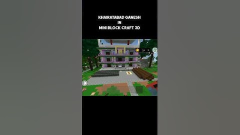 KHAIRATABAD GANESH IN MINI BLOCK CRAFT 3D | KHAIRATABAD GANESH UPDATE #01 |#khairatabadganesh2025