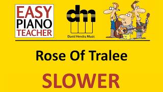 Rose Of Tralee SLOW piano tutorial: EASY keyboard song (traditional) & note names #EPT 🎹