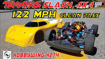 Traxxas Slash Top Speed - 122 Mph Speed Run - Clean Pass - Slash 4x4 Speed Run Build