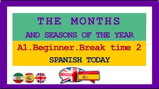 The seasons and months of the year” in Spanish