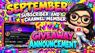 SEPTEMBER WINNER ANNOUNCEMENT 🚨 #THRILLJOY #BABYTHREE #giveaway #unboxing 