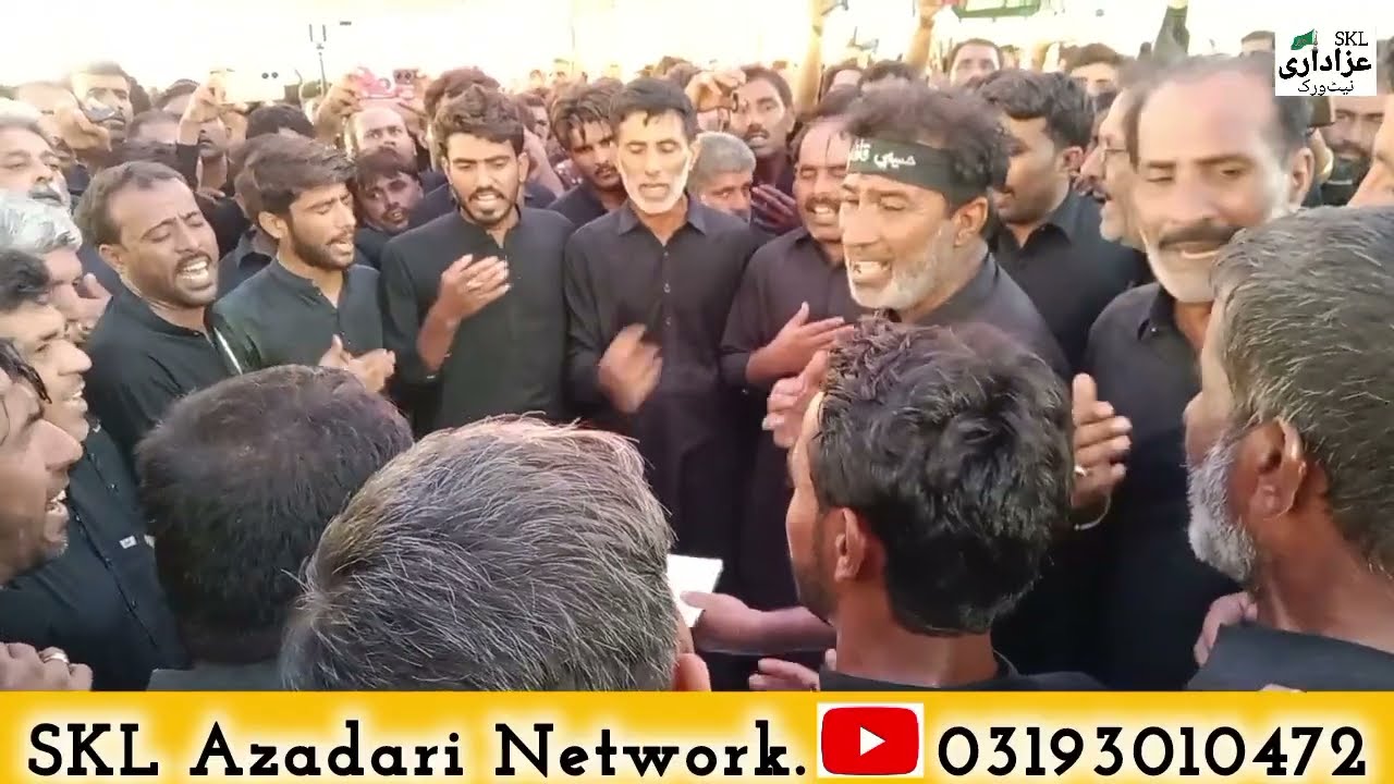 قدیمی و ماتمی جلوس حسینی قافلو بھٹ شاھ 14 صفر 1446/2024/نوحہ خوان زوار اختر حسین لغاری