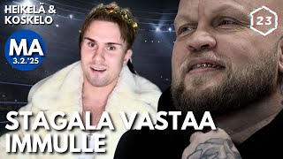 Stagala vastaa Immulle | Heikelä & Koskelo 23 minuuttia - YouTube